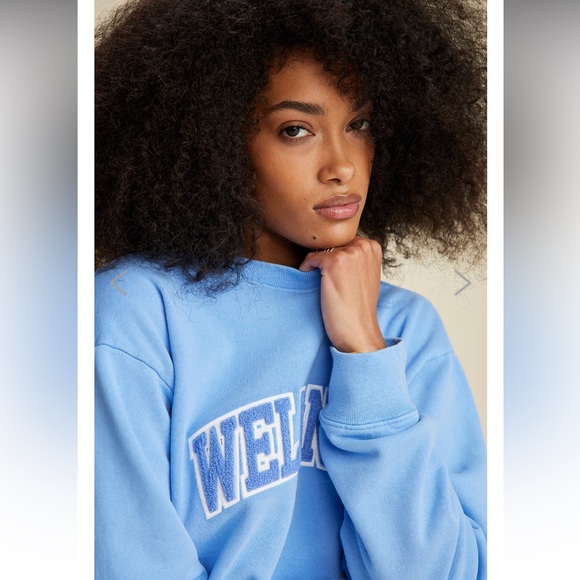 Sporty & Rich Other - Sporty & Rich Wellness Bouclé Crewneck - Hydrangea , size XS